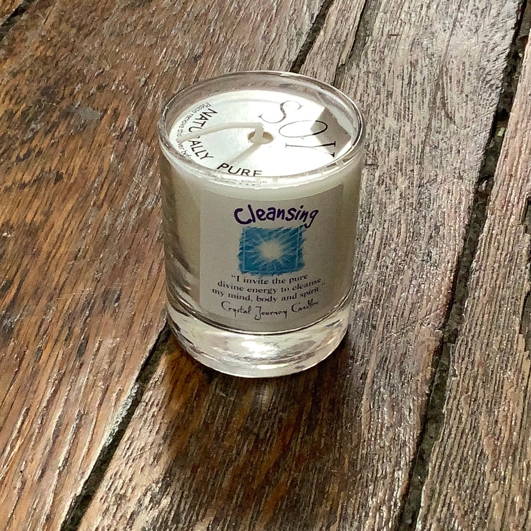 Crystal Journey Herbal Filled Votive Soy Candle