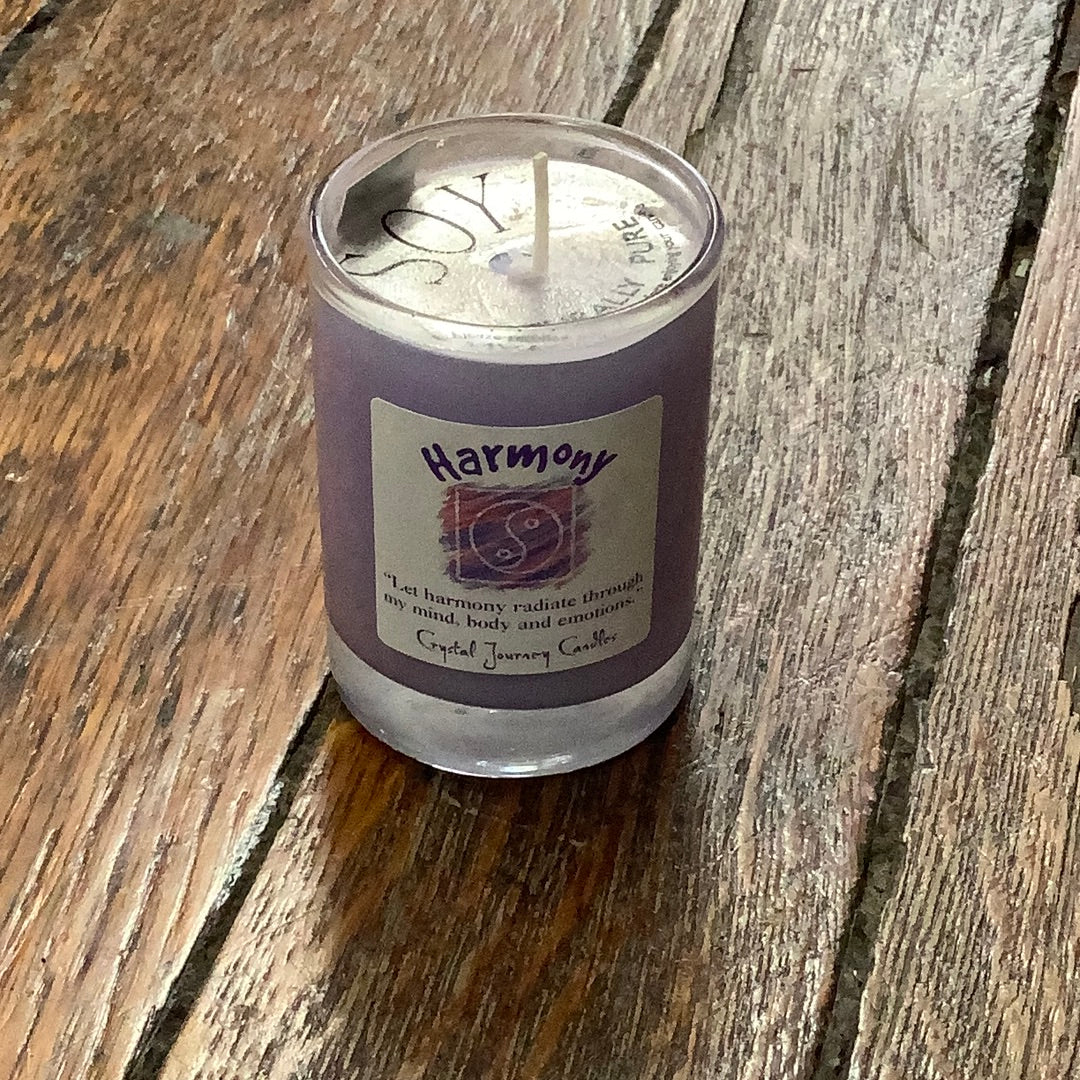 Crystal Journey Herbal Filled Votive Soy Candle