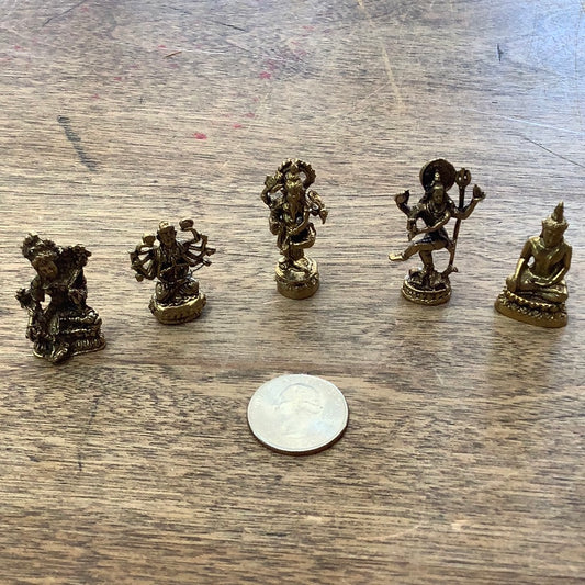 Brass Statues Mini Hindu Figure