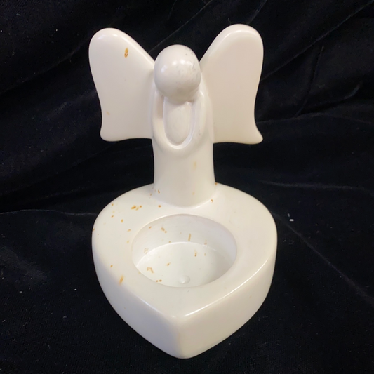 Soapstone Angel Votive Candle Holder