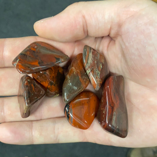 Rainbow (Flame) Jasper Tumbled