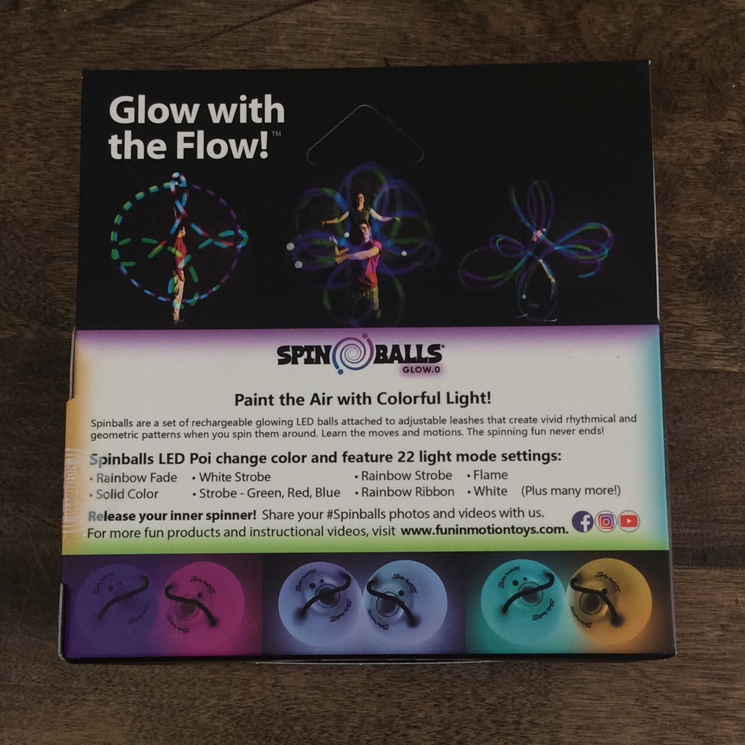 Spin Balls LED Poi by Fun In Motion