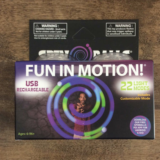 Spin Balls LED Poi by Fun In Motion