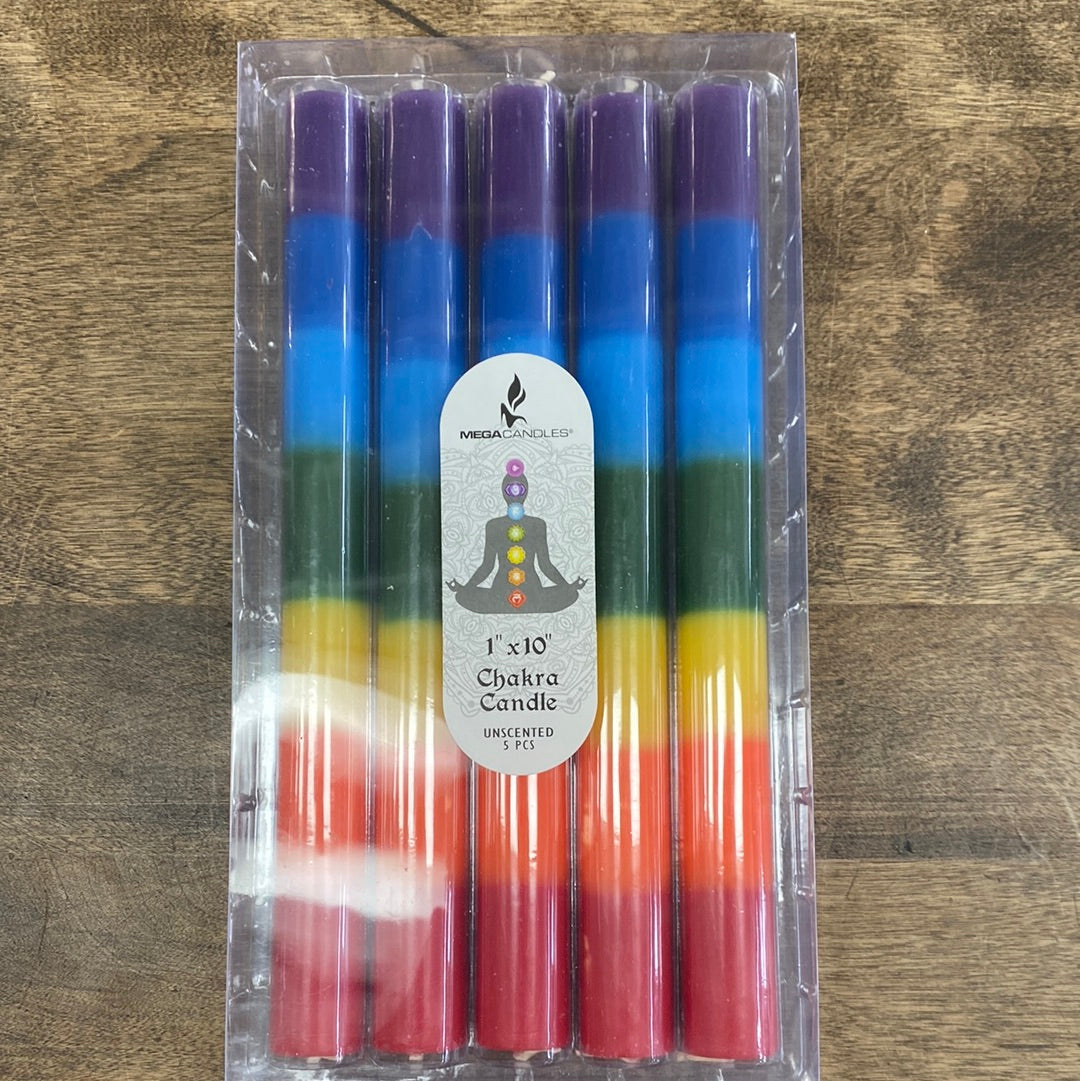 Chakra Taper Candle Set